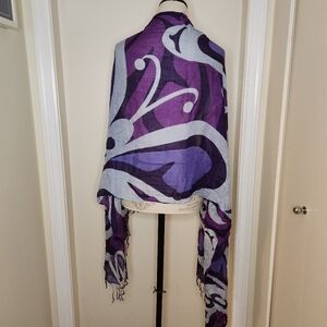 Indigenous Butterfly Blanket Scarf
